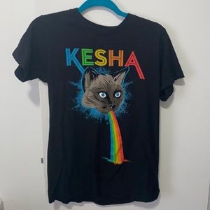 Kesha rainbow cat tee